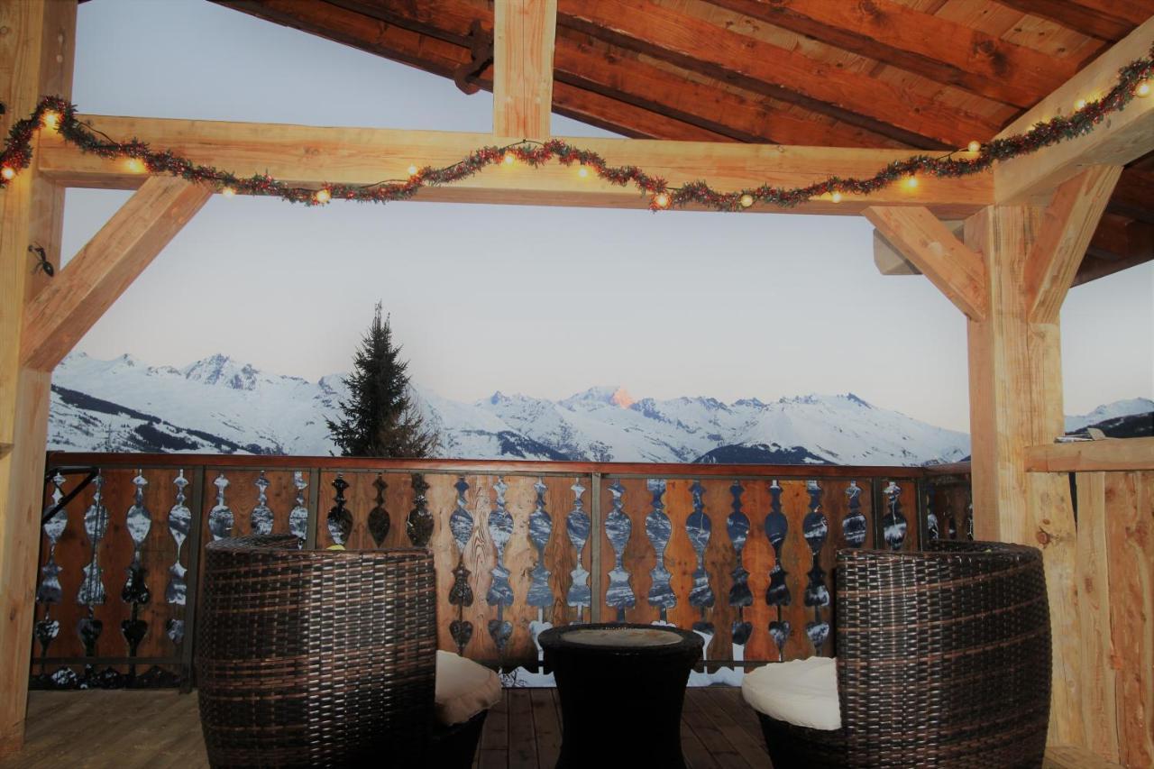 Chalet Miravidi, Montchavin-La Plagne, Jacuzzi & Sauna Exterior foto